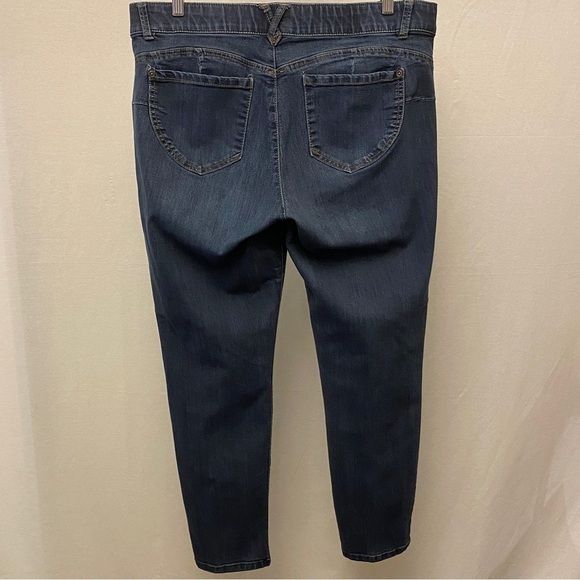 Democracy 16 Jeans Ab Technology Skinny Stretch Womens Mid Rise B1226ADBX - Picture 12 of 13